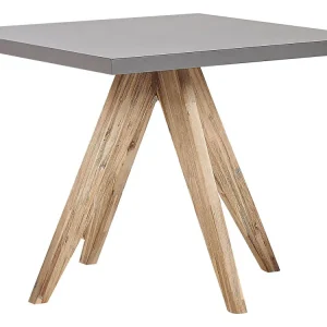 Mesa de jardín olbia 90 cm 90 cm cemento gris Material WPC