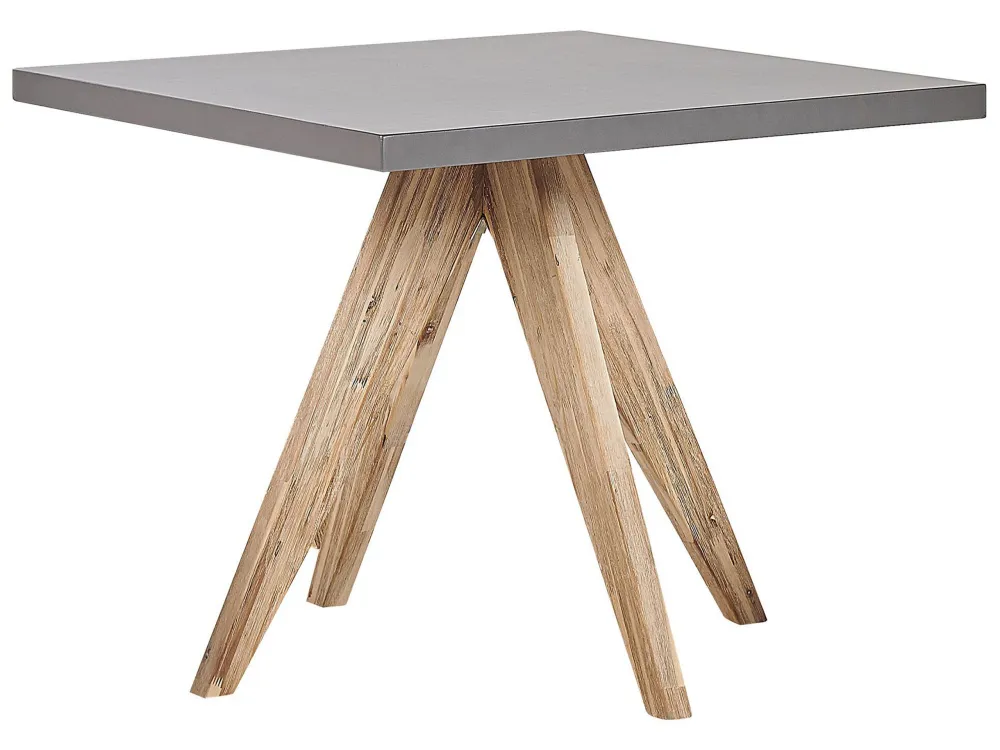 Mesa de jardín olbia 90 cm 90 cm cemento gris Material WPC