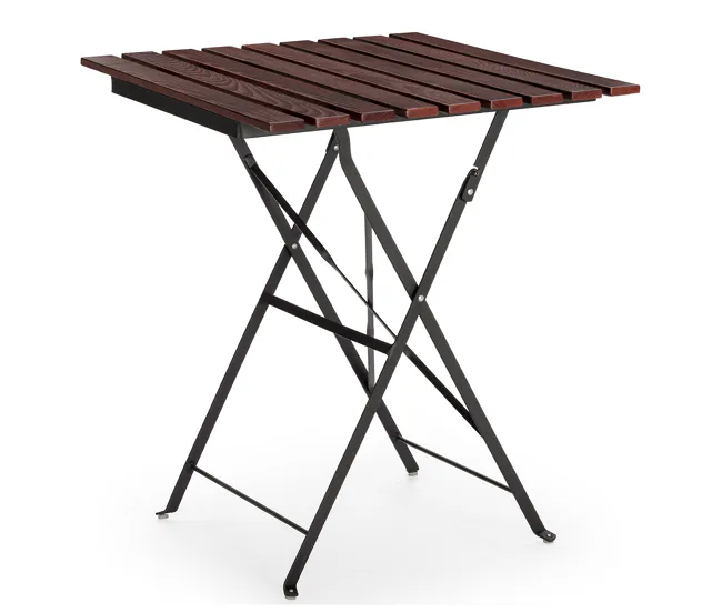 Mesa de Jardín Plegable Agata de Madera y Metálico