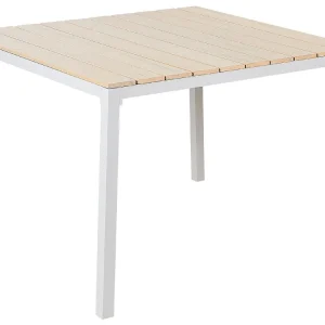 Mesa de jardín prato 95 cm 95 cm marfil para Terraza y Balcón