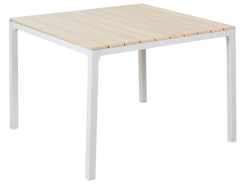 Mesa de jardín prato 95 cm 95 cm marfil para Terraza y Balcón