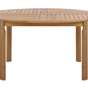 Mesa de jardín tolve 150 cm 150 cm madera de acacia marrón en Color Negro Mate