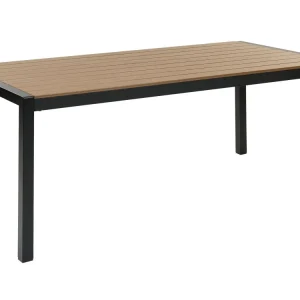 Mesa de jardín vernio 180 cm 90 cm metálico marrón/negro en Aluminio Fundido