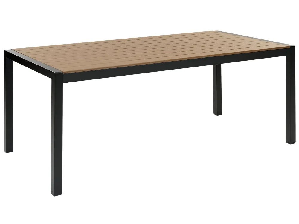 Mesa de jardín vernio 180 cm 90 cm metálico marrón/negro en Aluminio Fundido