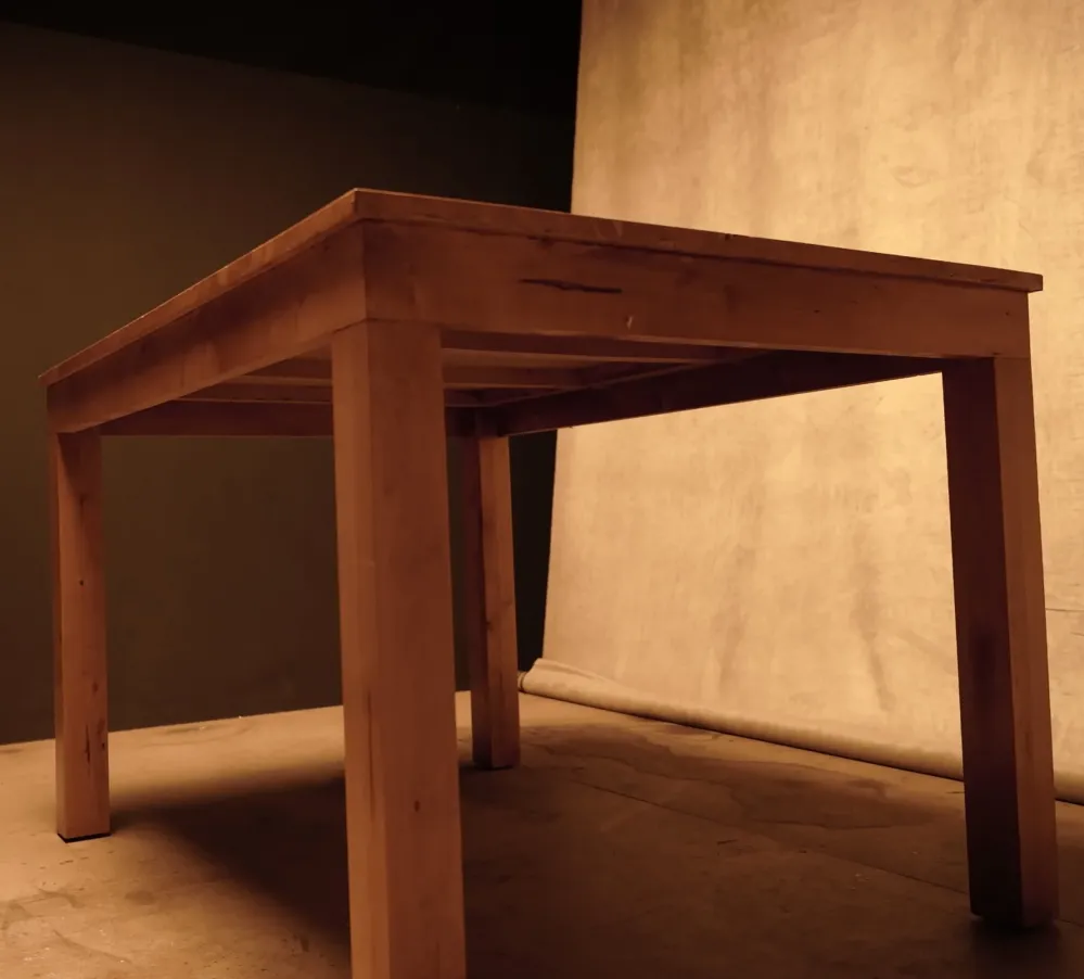 Mesa de madera y bambú Material WPC