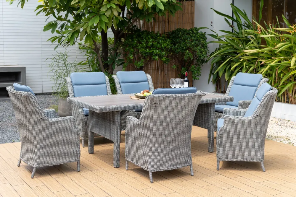 Mesa De Madera Rectangular Bermuda Haití | Plegable | Portátil
