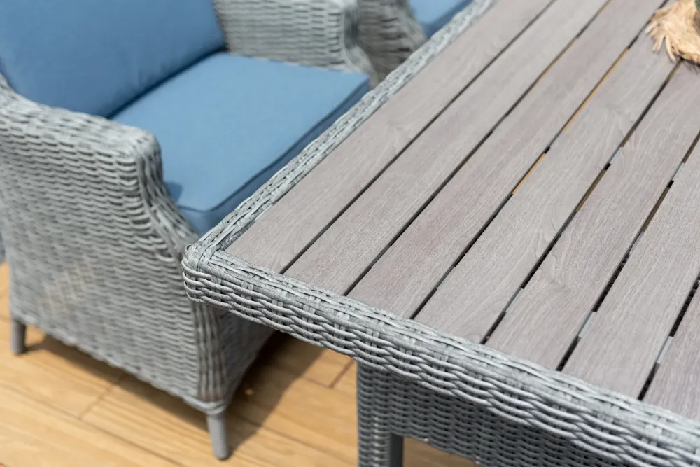 Mesa De Madera Rectangular Bermuda Haití | Plegable | Portátil