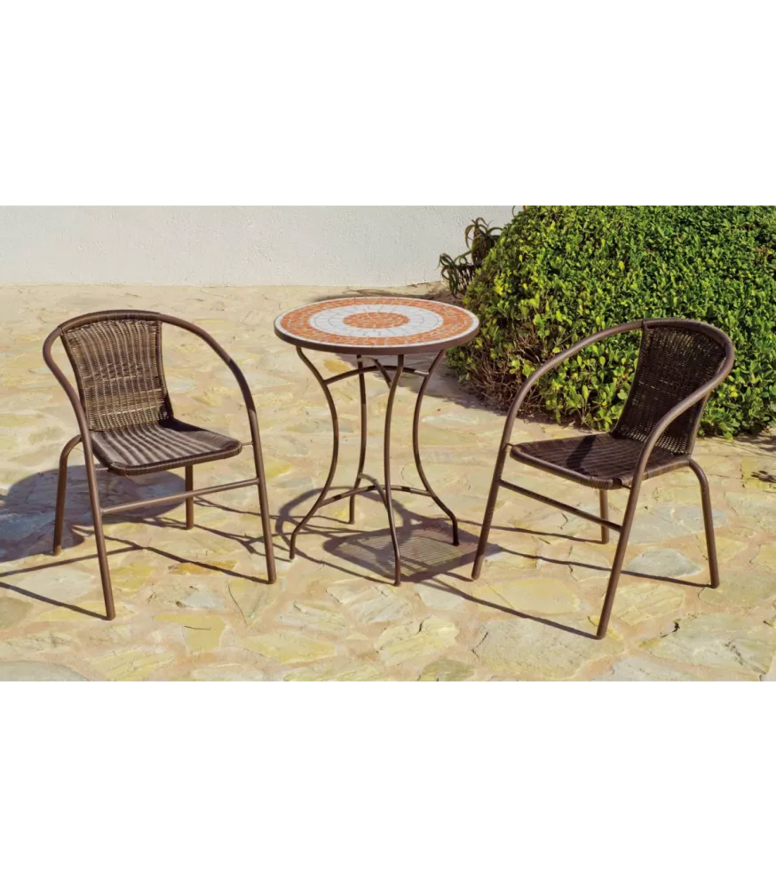 Mesa de mosaico para terraza y jardín málaga refinado Resistente las Manchas
