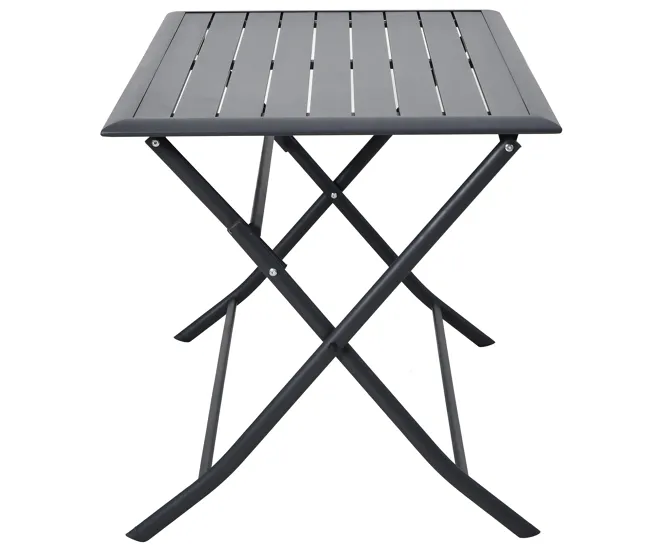 Mesa plegable de jardín HANA gris negro