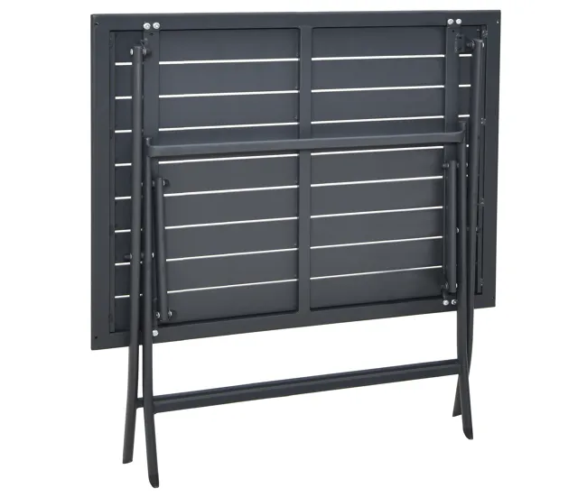 Mesa plegable de jardín HANA gris negro
