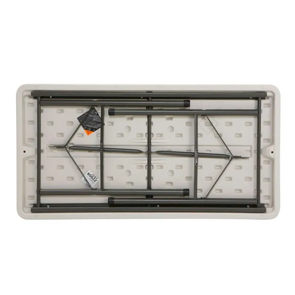 Mesa plegable Lifetime 4 personas forma rectangular 74x122x61 cm
