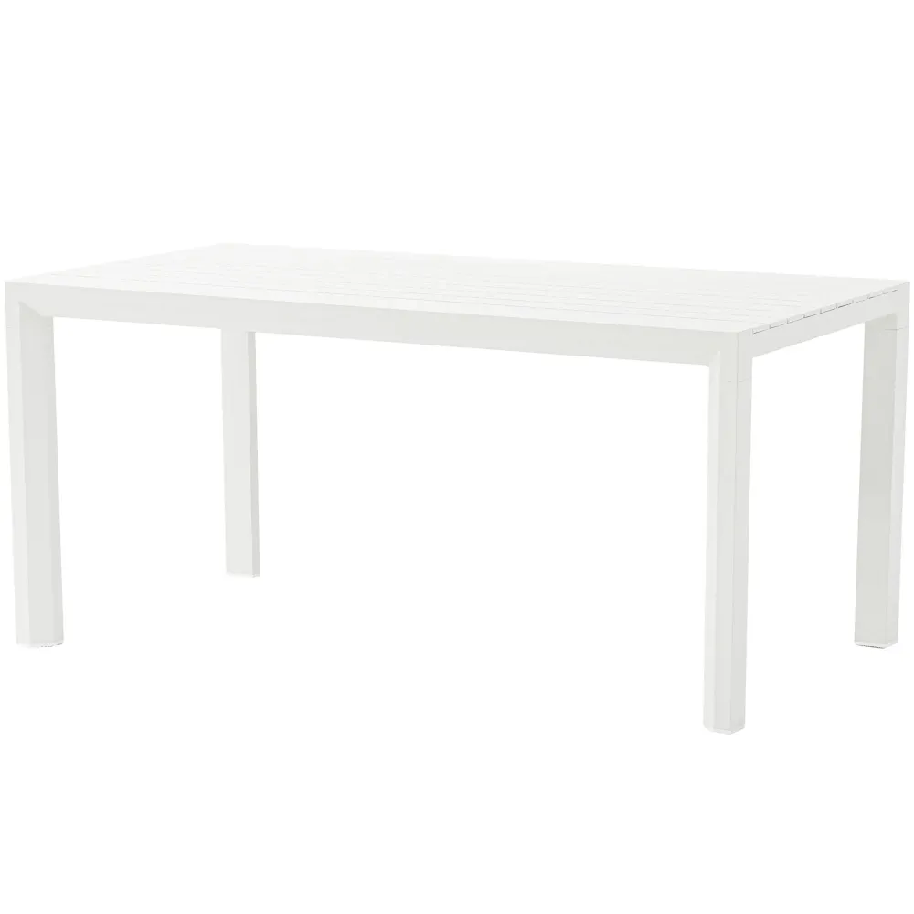 Mesa Plegable Mesa fija Byron 160 cm aluminio blanco