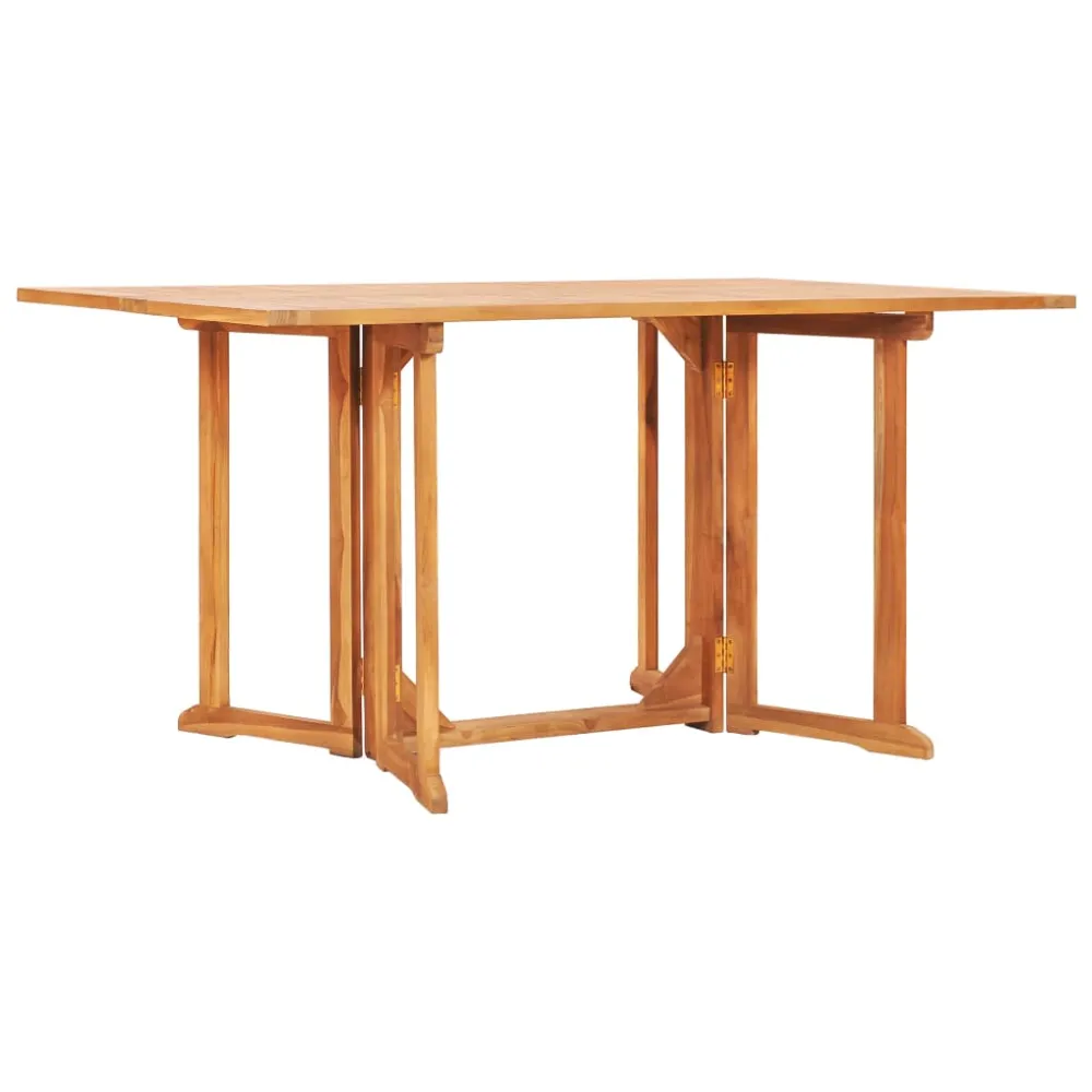Mesa Plegable Mesa de jardín plegable butterfly madera de teca 150x90x75 cm