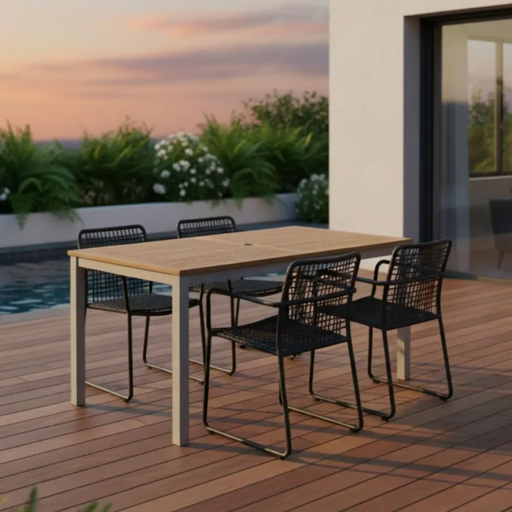 Mesa Plegable Mesa De Madera Rectangular Kingsbury Lynx
