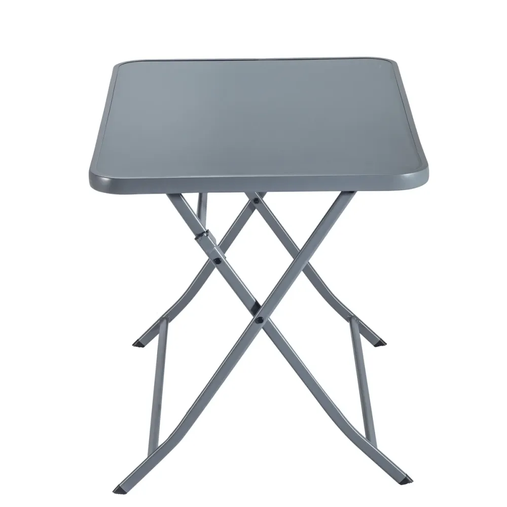 Mesa Plegable Naterial Mesa de Jardín Plegable de Acero Apta para Exterior, Modelo Emys