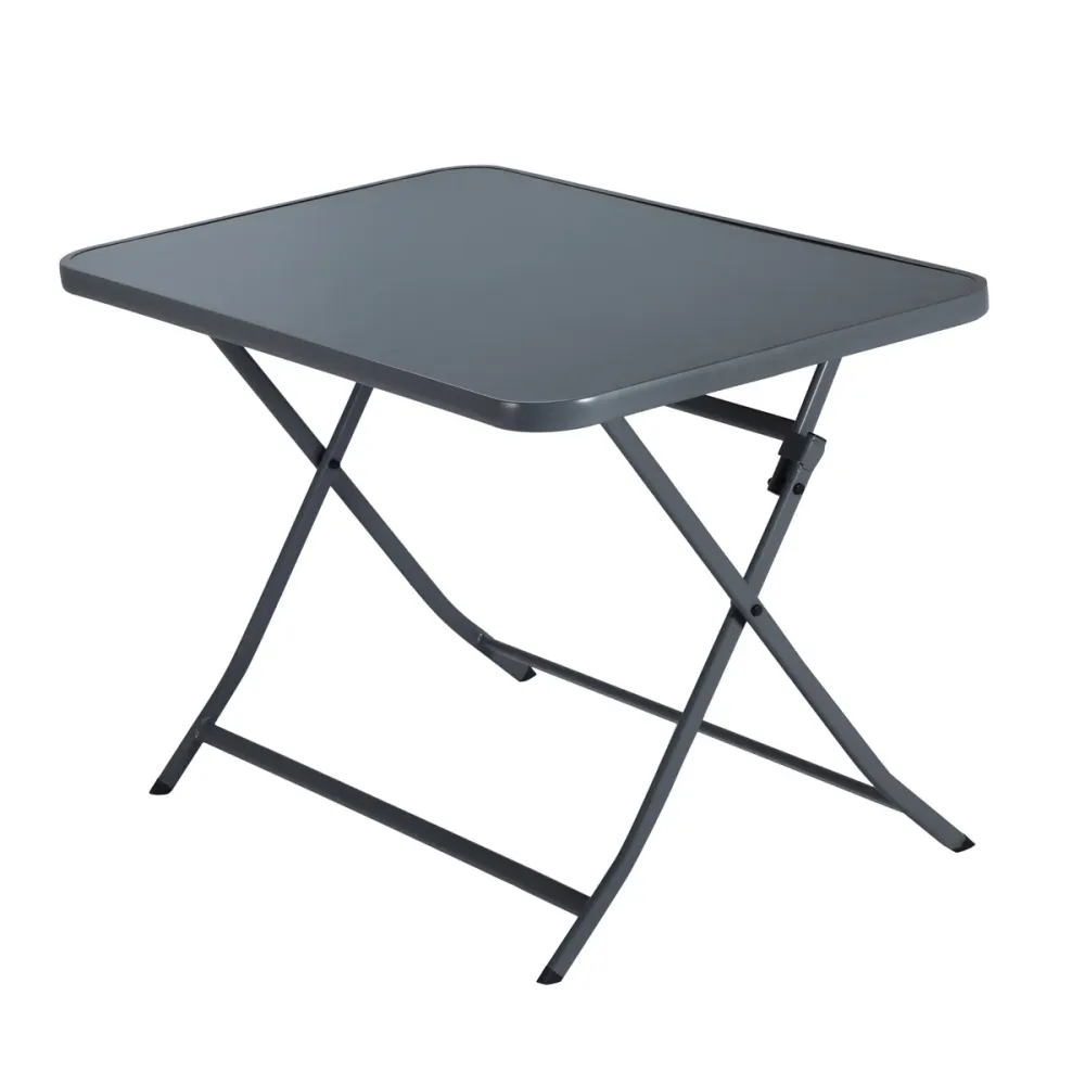Mesa Plegable Naterial Mesa de Jardín Plegable de Acero Apta para Exterior, Modelo Emys