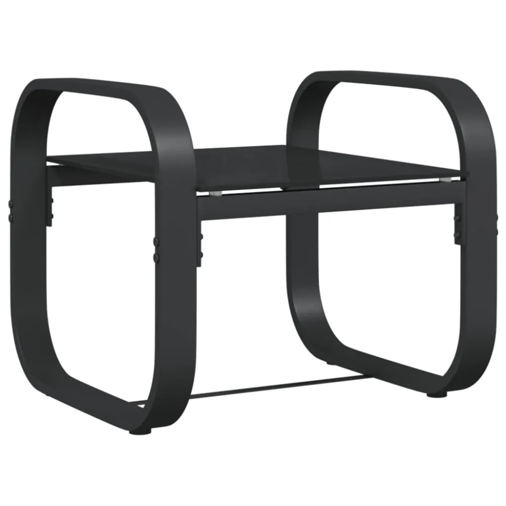 Mesa Plegable vidaXL tumbonas con mesa 2 unidades textilene y aluminio