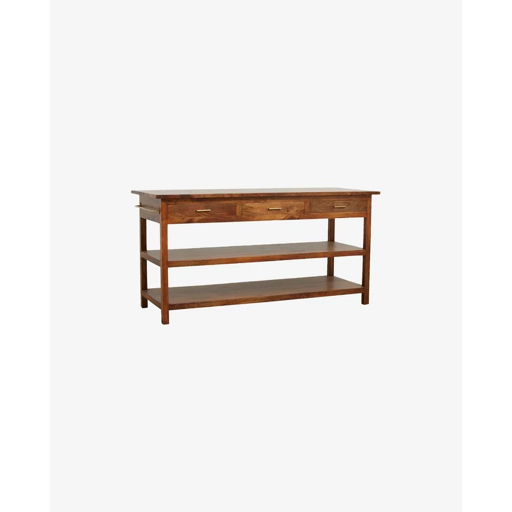 Mesa de presentación Nordal /S CASPIAN - madera con cajones para Jardín y Terraza