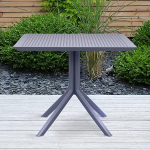 Mesa SKY Plástico Gris tenebroso 80X80X74 cm