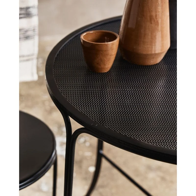 Nordal /S ARAS mesa de jardín-negro para Terraza y Balcón