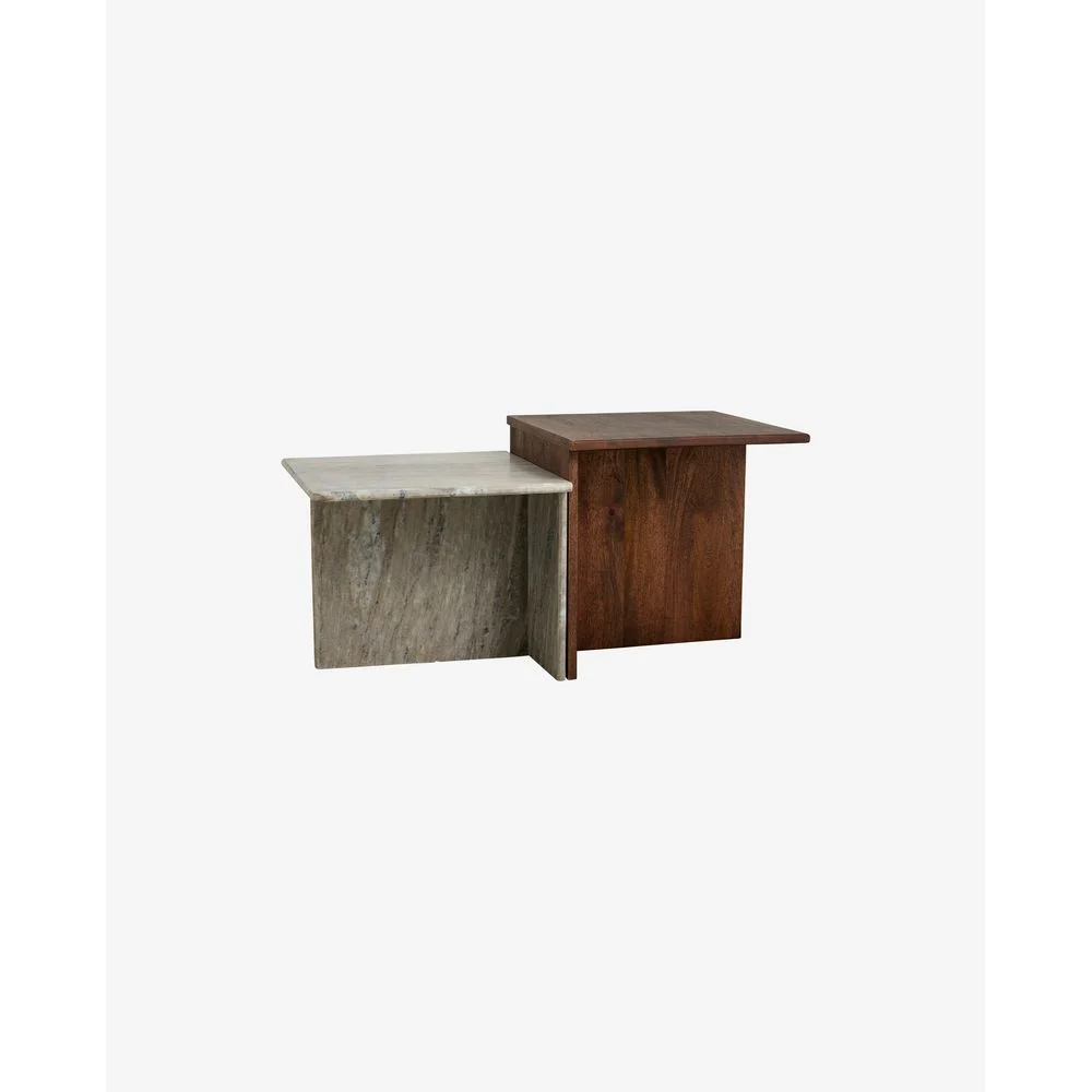 Nordal /S ODRA mesas bajas-madera/mármol en Aluminio Fundido