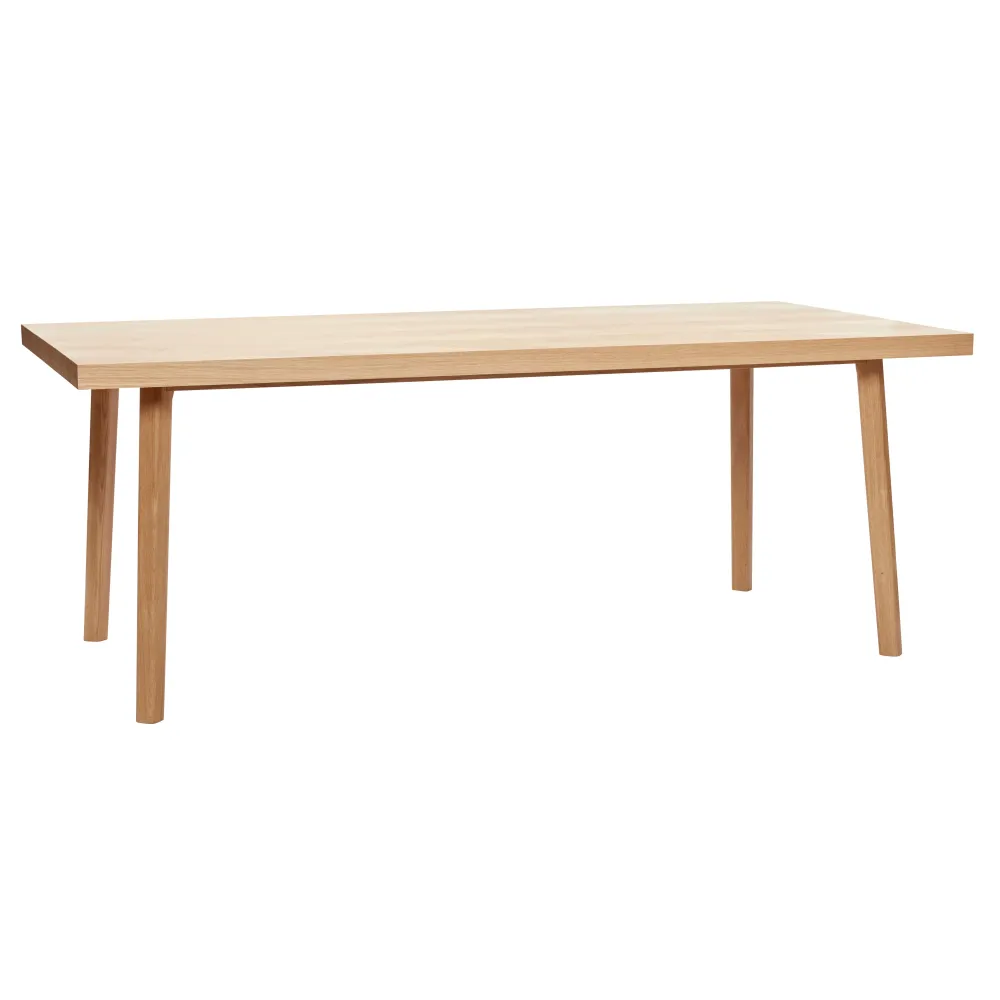 Plegable y Portátil Hübsch mesa de comedor de espiga extenso natural