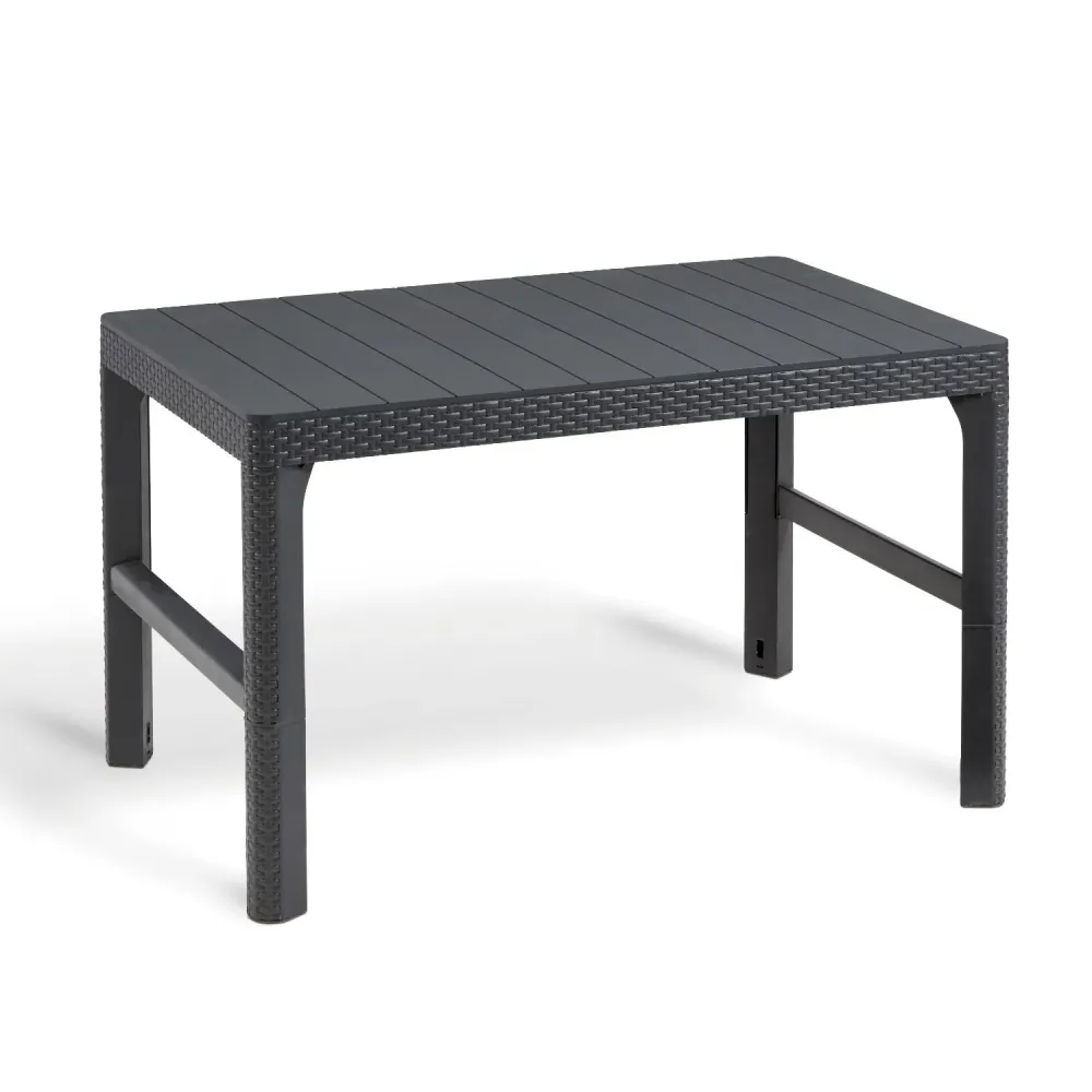 Plegable y Portátil Keter Mesa de jardín de 2 posiciones ajustable en altura
