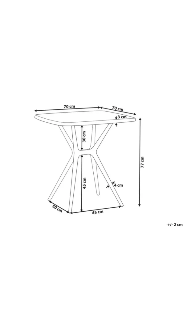 Plegable y Portátil Mesa de balcón material sintético