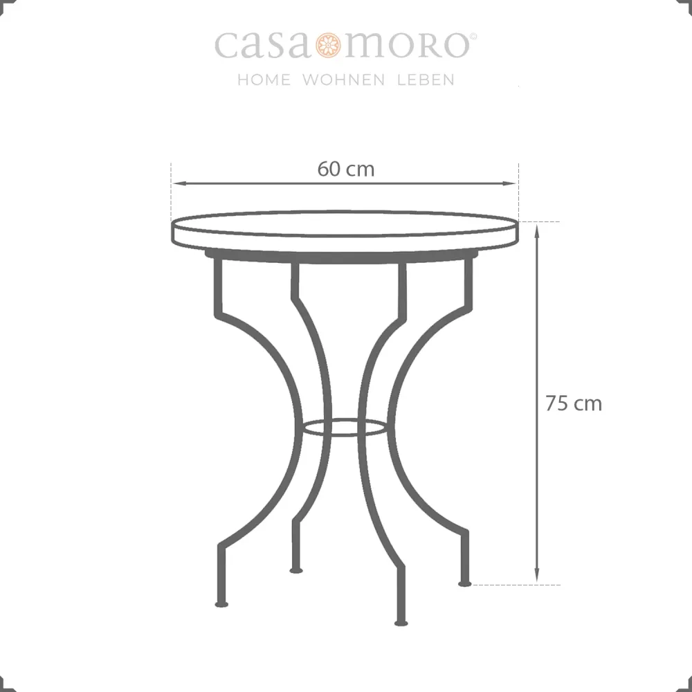 Plegable y Portátil Mesa de balcón, mesa de bistró