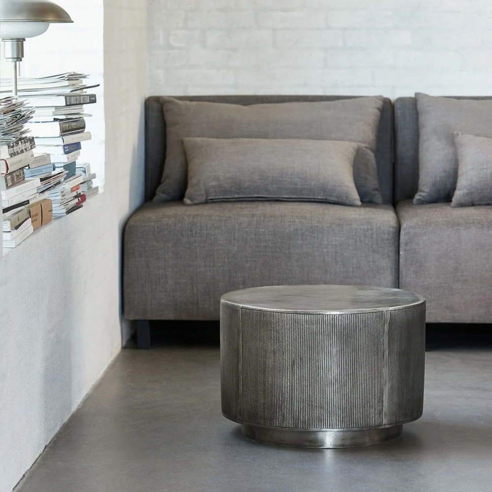 Plegable y Portátil Mesa de centro House Doctor, Rota, plata cepillada