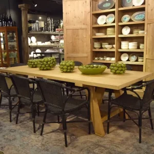 Plegable y Portátil Mesa de comedor madera castaño