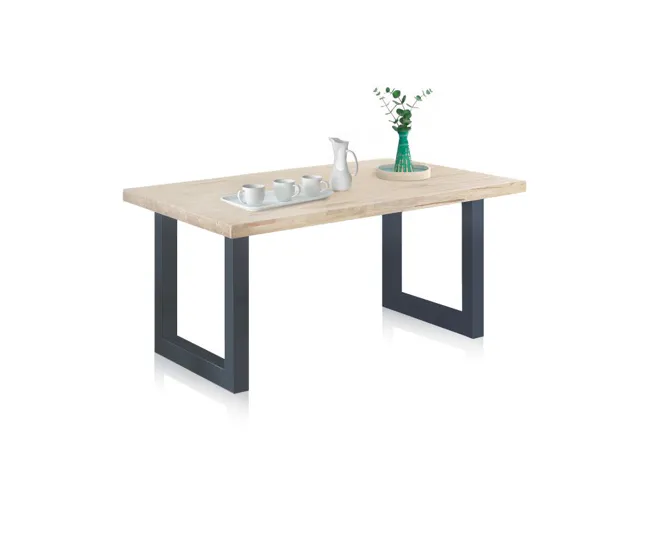 Plegable y Portátil Mesa de exterior Masi Roble salvaje - Antracita 160 x x 76 cm