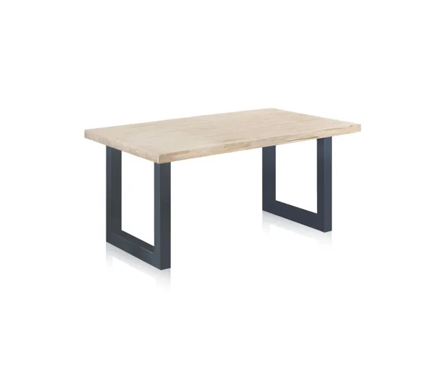 Plegable y Portátil Mesa de exterior Masi Roble salvaje - Antracita 160 x x 76 cm