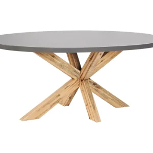 Plegable y Portátil Mesa de jardín 190x100 cm Cemento Gris ORISTANO