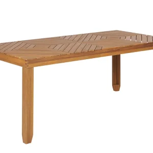Plegable y Portátil Mesa de jardín baratti 90 cm 180 cm madera de acacia marrón