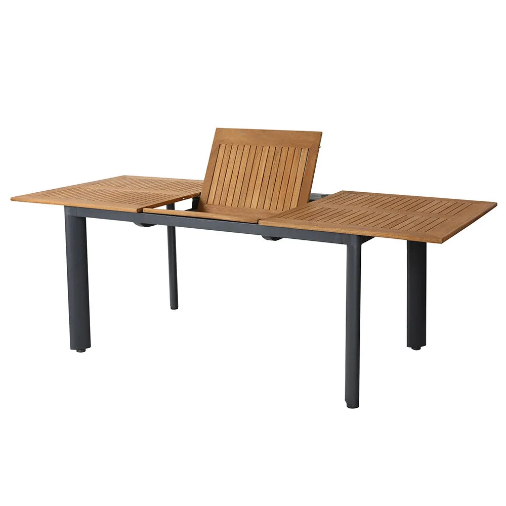 Plegable y Portátil Mesa de jardín extensible 152/210 x 90 x 74,5cm brasilia
