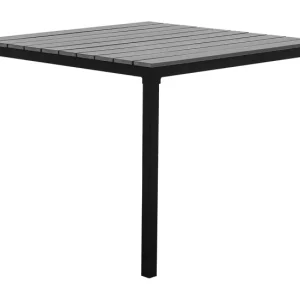 Plegable y Portátil Mesa de jardín gris 95x95 cm PRATO