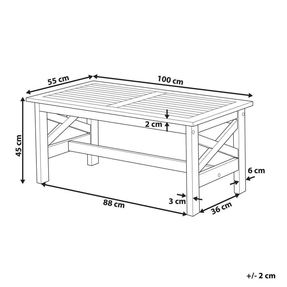 Plegable y Portátil Mesa de jardín madera blanco baltic