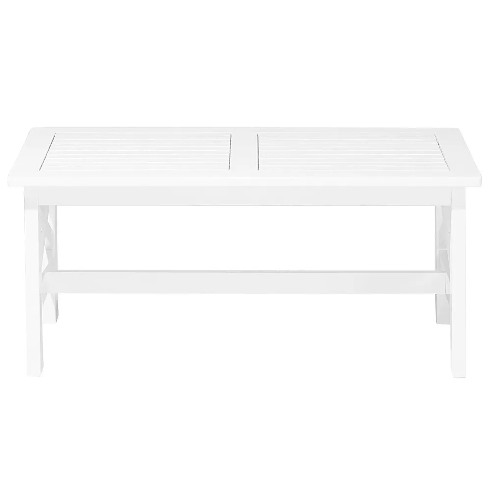 Plegable y Portátil Mesa de jardín madera blanco baltic