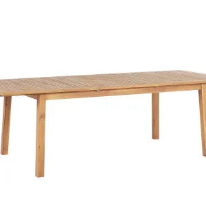 Plegable y Portátil Mesa de jardín madera clara cesana