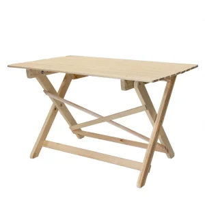 Plegable y Portátil Mesa de jardín Äppelviken - Pino sin tratar