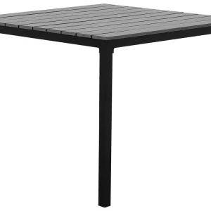 Plegable y Portátil Mesa de jardín prato 95 cm 95 cm gris