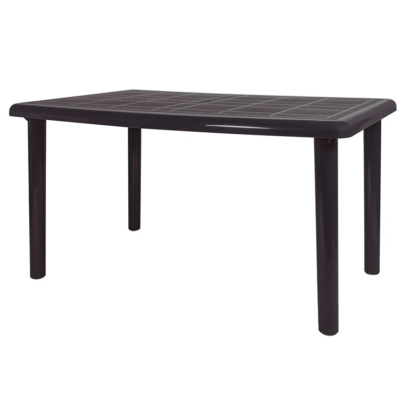 Plegable y Portátil Mesa rectangular de jardín serie Olot Resol Gris
