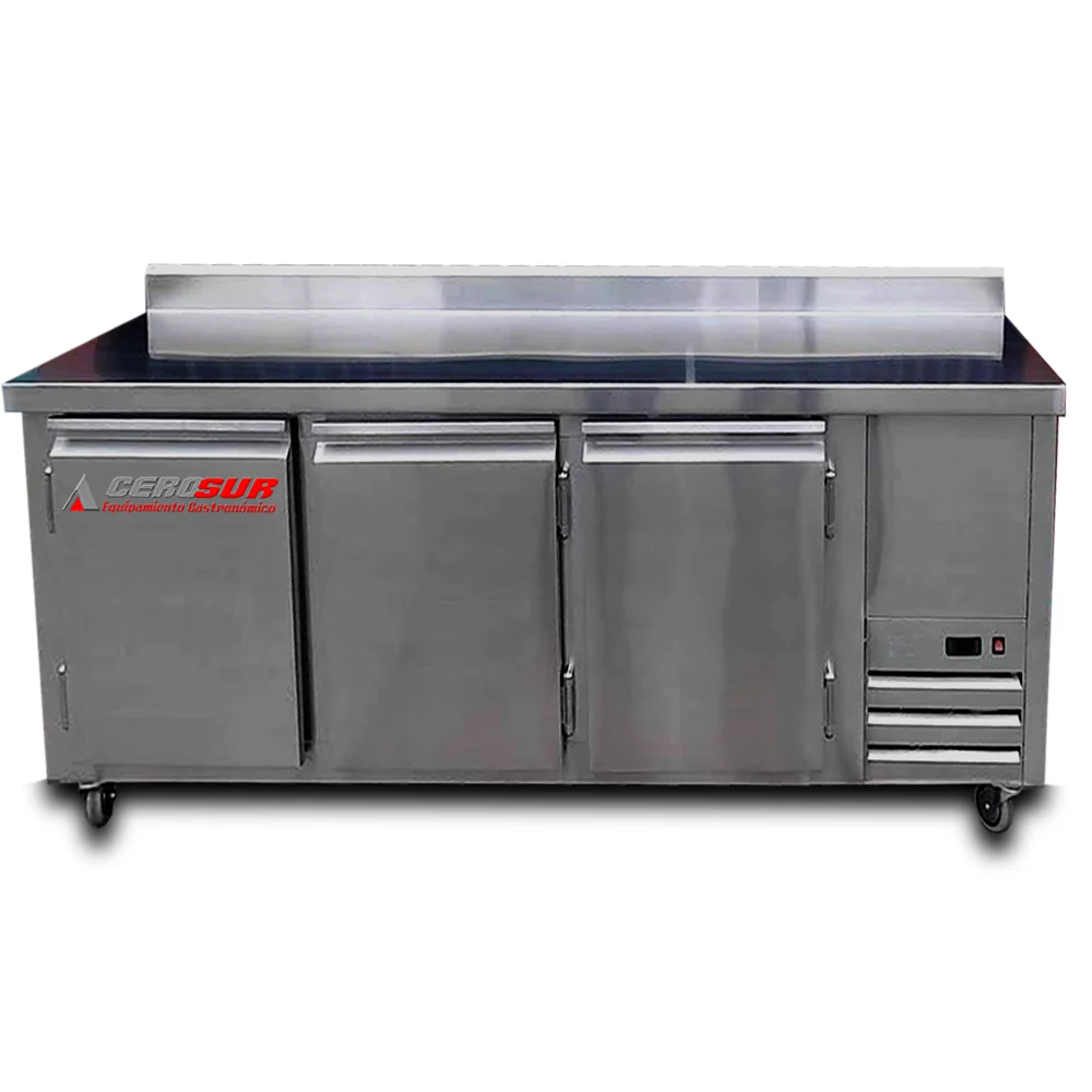 Plegable y Portátil Mesa refrigerada 3 puertas