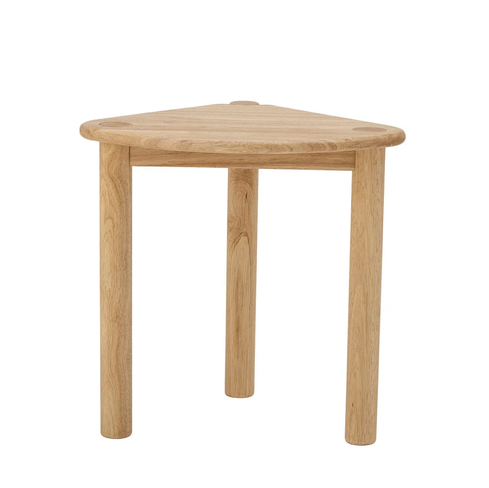 Premium de Aluminio Mesa auxiliar Bloomingville Kassia, Nature, Rubberwood