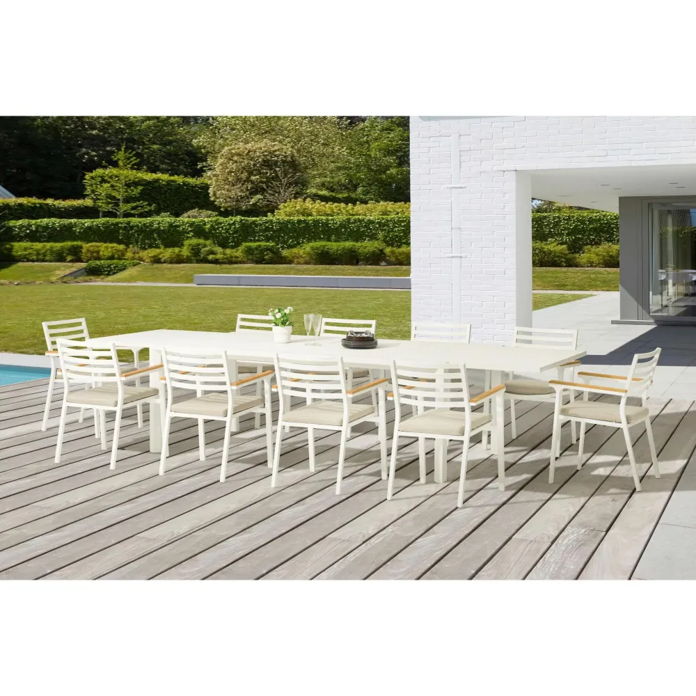 Premium de Aluminio Mesa extensible Noosa 220/340 blanca