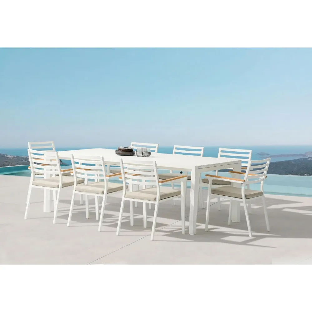 Premium de Aluminio Mesa extensible Noosa 220/340 blanca