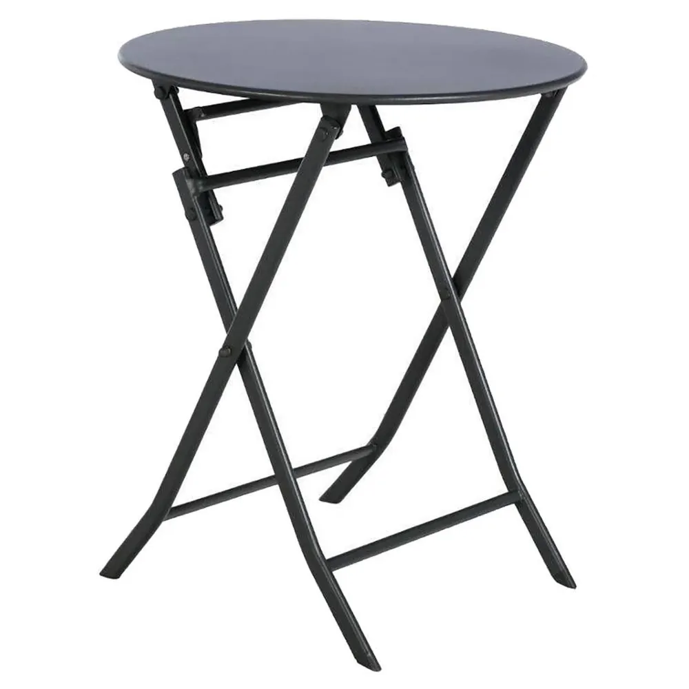 Premium de Aluminio Mesa redonda plegable greesboro grafito