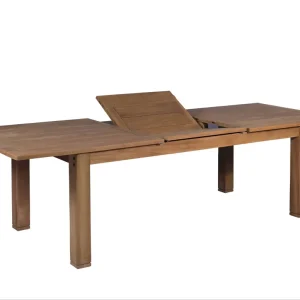 Premium de Aluminio Mesa Teca extensible Candon 100x210/280 cm