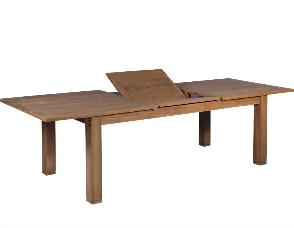 Premium de Aluminio Mesa Teca extensible Candon 100x210/280 cm